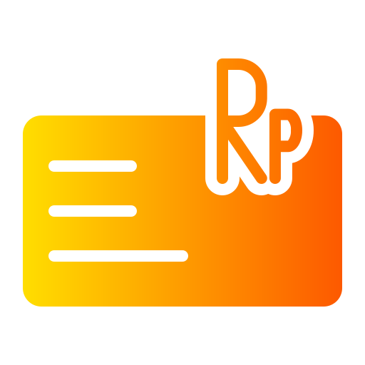 rupiah Generic gradient fill icon