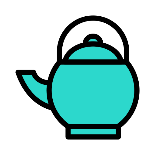 Teapot Vector Stall Lineal Color icon