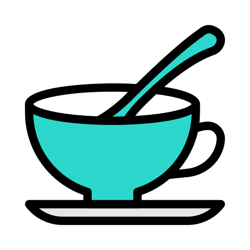 gorąca herbata Vector Stall Lineal Color ikona
