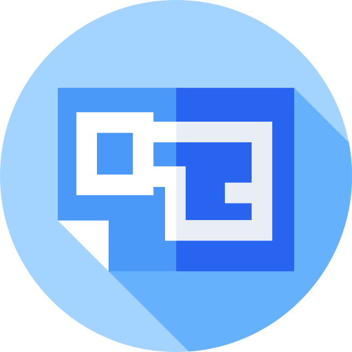 Blueprint Flat Circular Flat icon