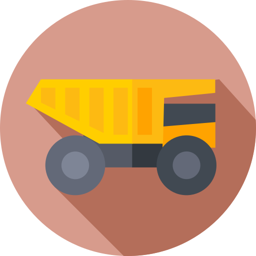 Truck Flat Circular Flat icon
