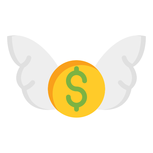 vliegend geld Generic color fill icoon