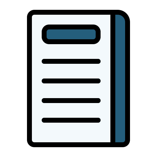 Article Generic Outline Color icon