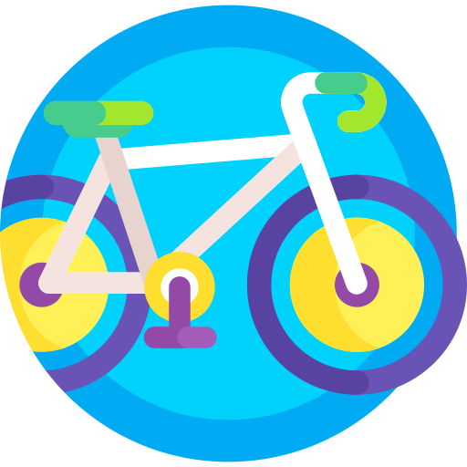 Bycicle Detailed Flat Circular Flat icon