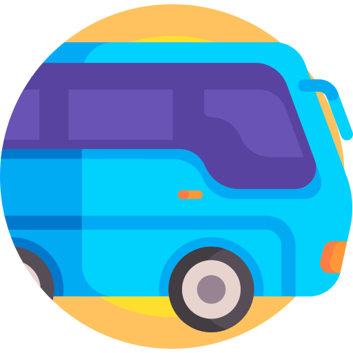 autobus Detailed Flat Circular Flat ikona
