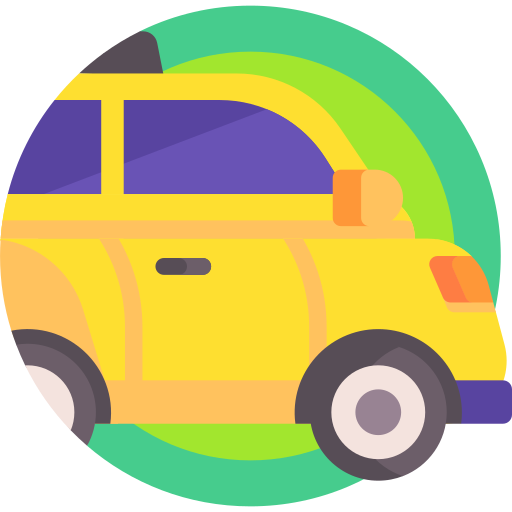 Taxi Detailed Flat Circular Flat icon