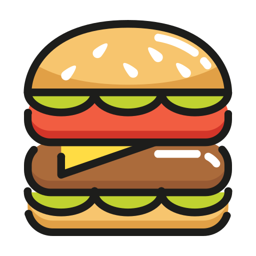 햄버거 Generic color outline icon