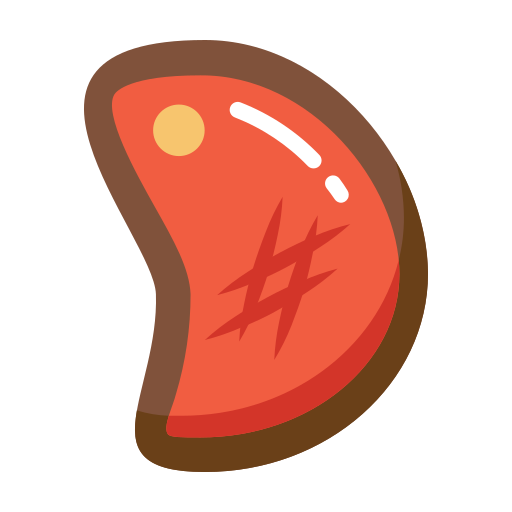 Beef steak Generic color fill icon