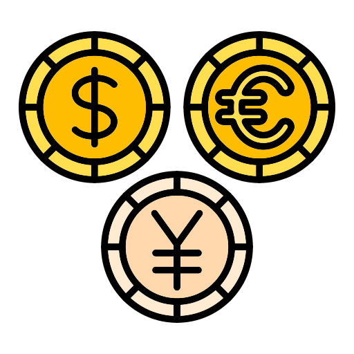 currencies Generic color lineal-color Ícone