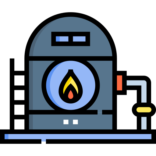 가스 Detailed Straight Lineal color icon