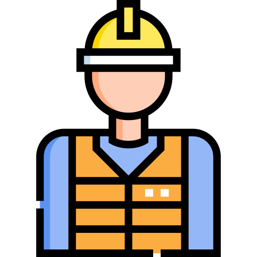 trabajador Detailed Straight Lineal color icono