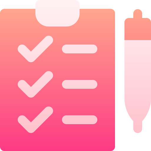 lista de tareas Basic Gradient Gradient icono