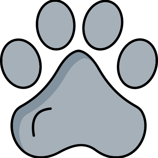 Paw Generic Outline Color icon