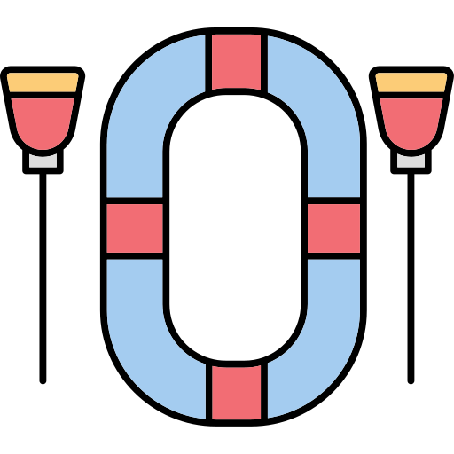 kajak Generic Outline Color ikona