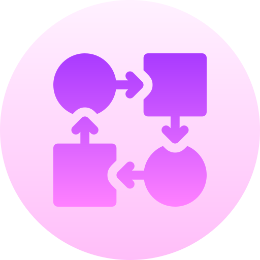 Workflow Basic Gradient Circular icon