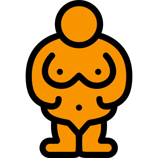 venus de willendorf Detailed Rounded Lineal color icono