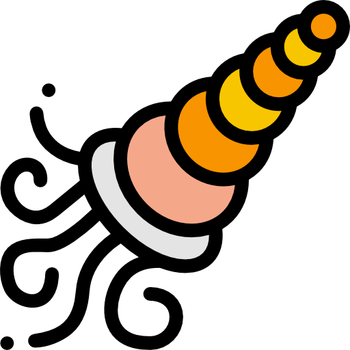 skorupiak Detailed Rounded Lineal color ikona