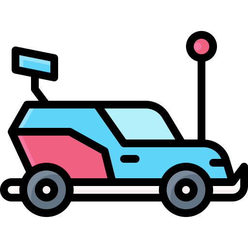coche de juguete Generic Outline Color icono