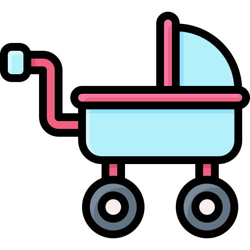 carrinho de bebê Generic Outline Color Ícone