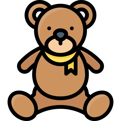 oso de peluche Generic Outline Color icono