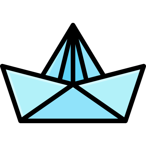 Paper ship Generic Outline Color icon