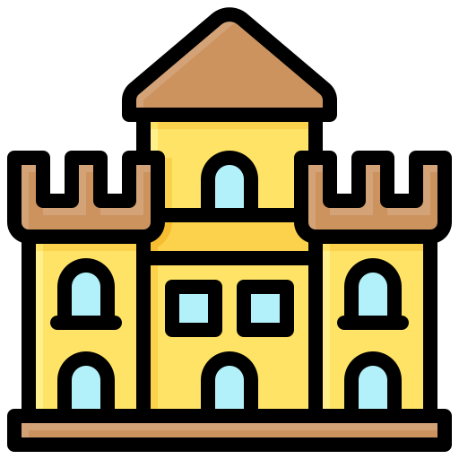 casa castillo Generic Outline Color icono