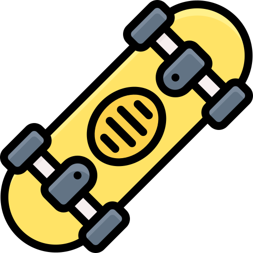 Skate board Generic Outline Color icon