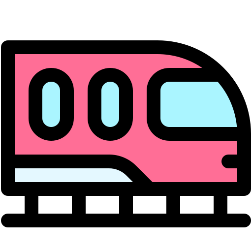 train Generic Outline Color icon