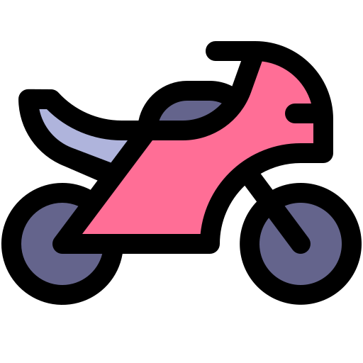 バイク Generic Outline Color icon