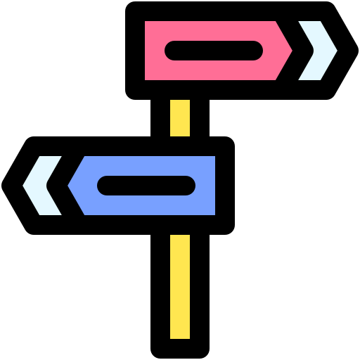 道路標識 Generic Outline Color icon