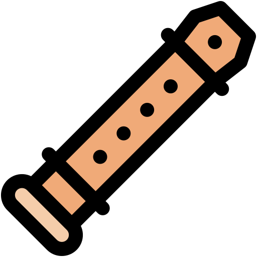 Flute Generic Outline Color icon