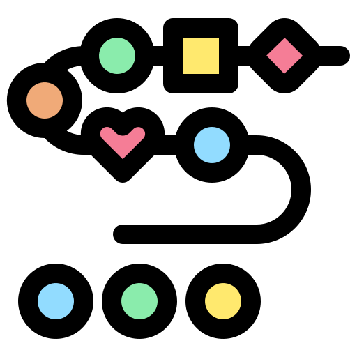 koraliki Generic Outline Color ikona