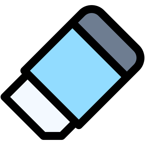 지우개 Generic Outline Color icon