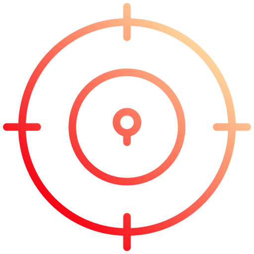 bersaglio Generic gradient outline icona