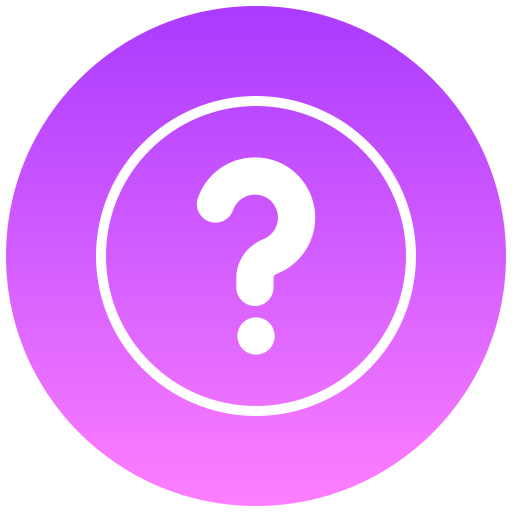 vraag Generic gradient fill icoon