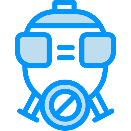 máscara de gas Generic Blue icono