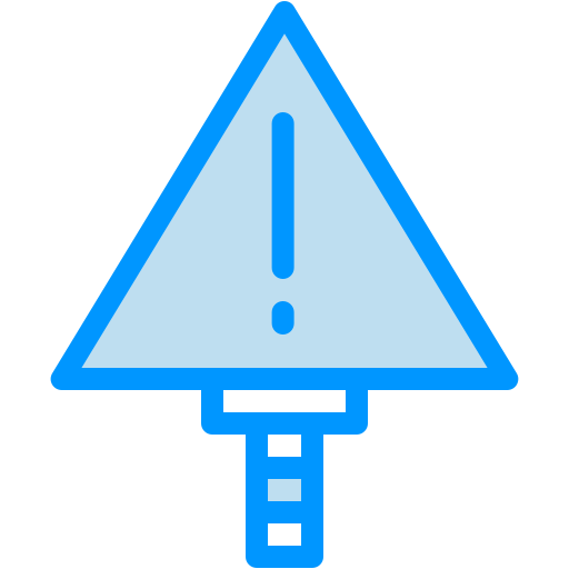 waarschuwingsbord Generic Blue icoon