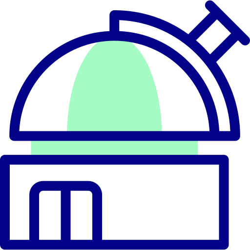 Обсерватория Detailed Mixed Lineal color иконка