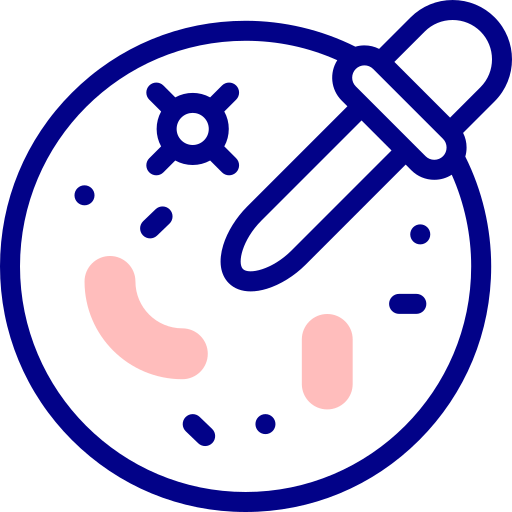 微生物学 Detailed Mixed Lineal color icon