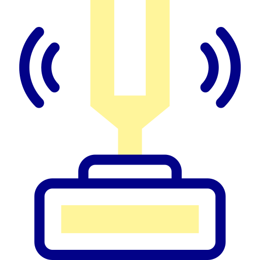 Tuning Fork Detailed Mixed Lineal color icon
