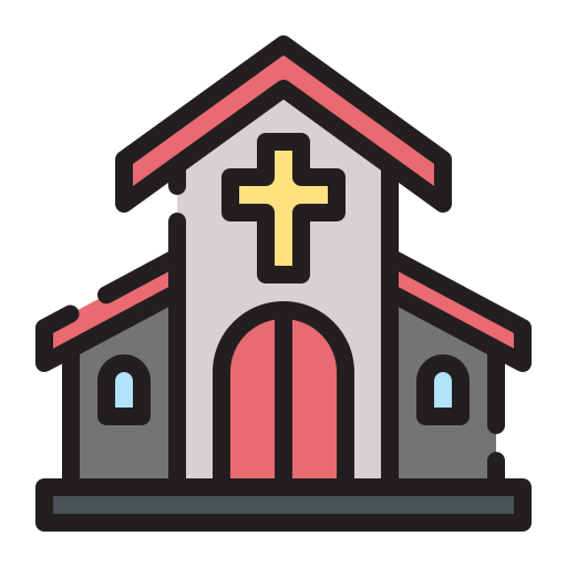 Church Generic Outline Color icon