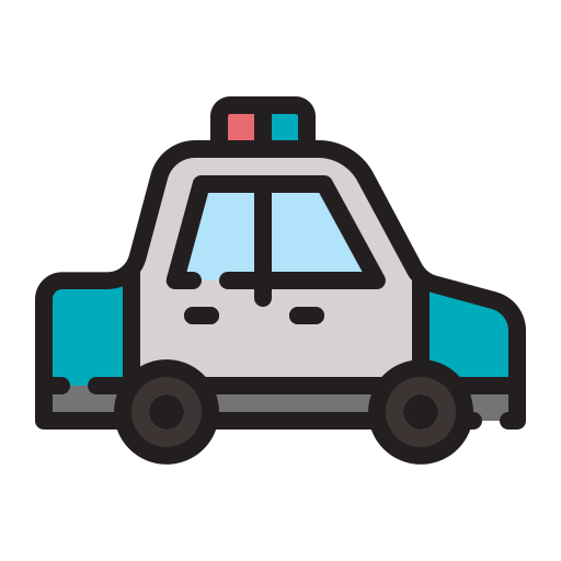 Police Car Generic Outline Color icon