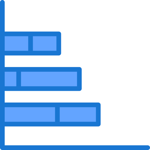 gráfico de barras Generic Blue icono
