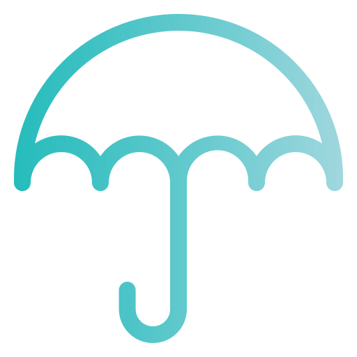parasol Generic gradient outline ikona