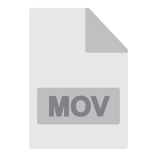 MOV File Generic color fill icon