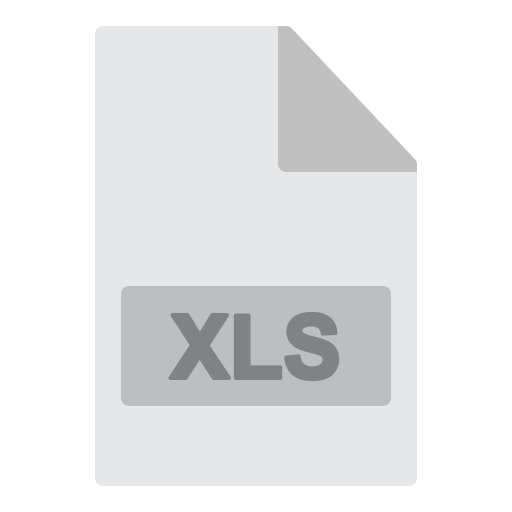 file xls Generic color fill icona