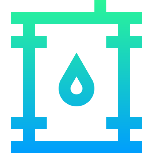 barril de petroleo Super Basic Straight Gradient icono