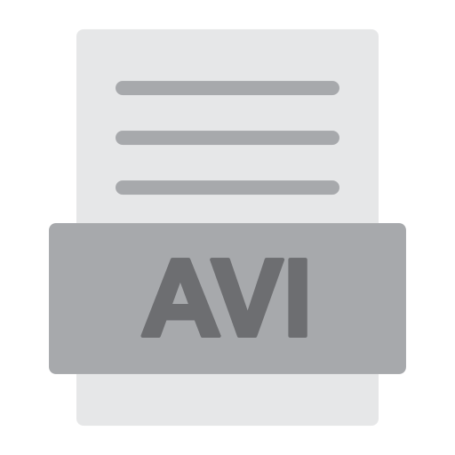 avi 파일 Generic color fill icon