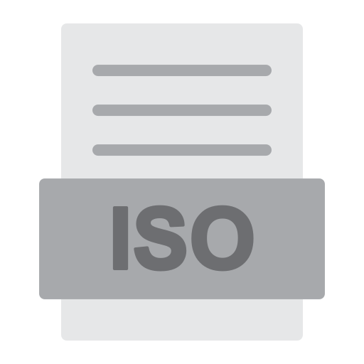 iso-datei Generic color fill icon