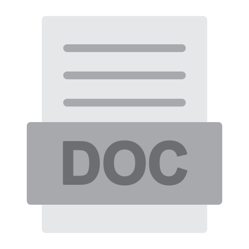 doc 파일 Generic color fill icon